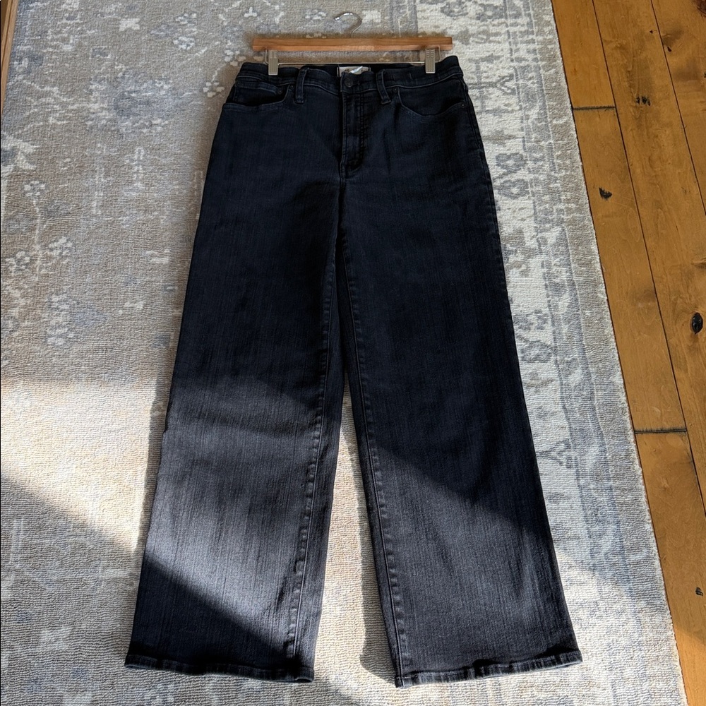 Madewell The Perfect Vintage Wide Leg Jean High Waist Black - Picture 7 of 9